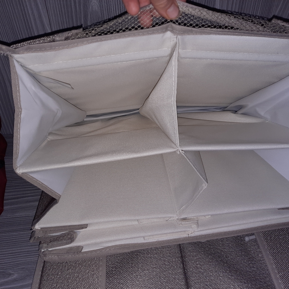 Hanging Beige Foldable Storage Organizer